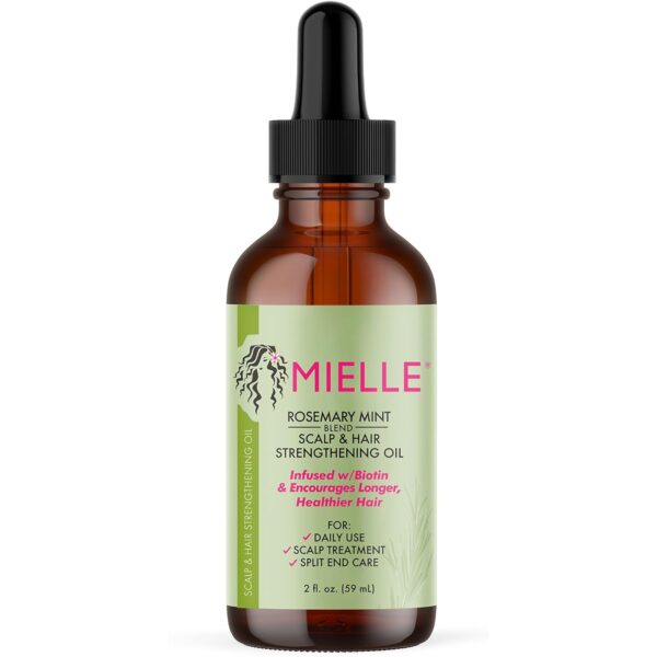 Mielle Organics Rosemary Mint Scalp & Hair Strengthening Oil for All Hair Types, 2 Ounce - Image 3