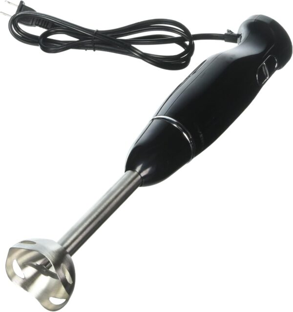 OVENTE Electric Immersion Hand Blender 300 Watt 2 Mixing Speed with Stainless Steel Blades, Powerful Portable Easy Control Grip Stick Mixer Perfect for Smoothies, Puree Baby Food & Soup, Black HS560B - Image 4