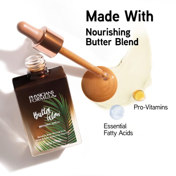 Physicians Formula Butter Glow Bronzing Serum, Innovative & Nourishing Skincare Bronzing Drops for Radiant, Natural Sunkissed Complexion - Image 3