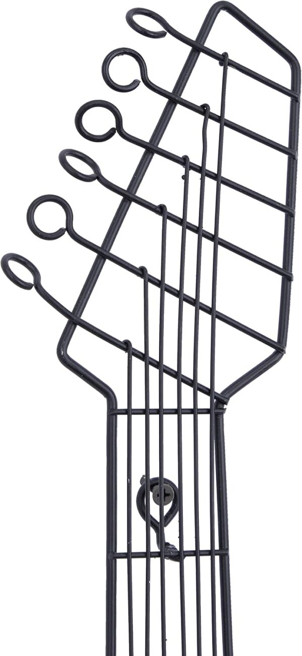 Deco 79 Wooden Guitar Home Wall Decor Wall Sculpture, Wall Art 2" x 11" x 31", Brown - Image 3