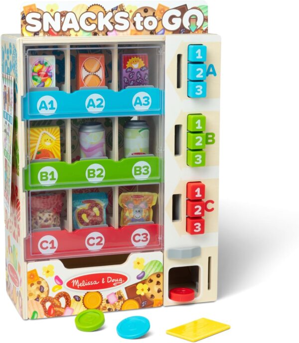 Melissa & Doug Sort, Stock, Select Wooden Vending Machine - Image 3