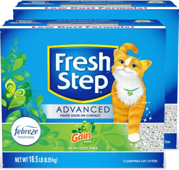 Fresh Step Clumping Cat Litter, With Gain, Advanced, XL - Image 4