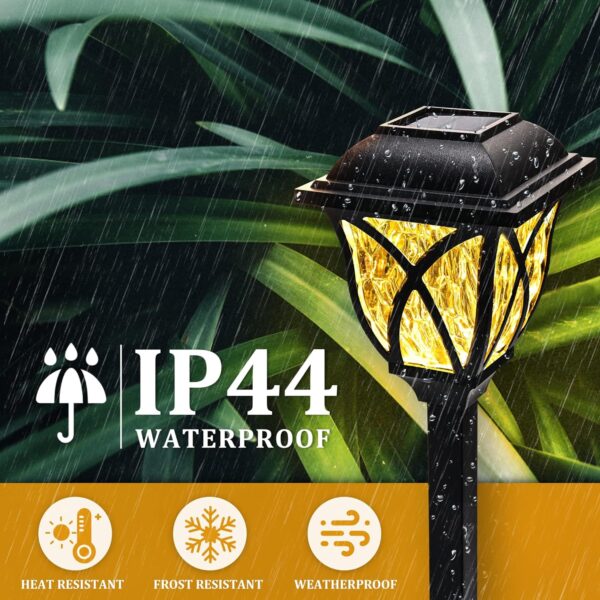 GIGALUMI Solar Lights Outdoor Waterproof,Solar Lights for Outside, Garden Decor for Yard, Patio, Landscape, Planter, Walkway