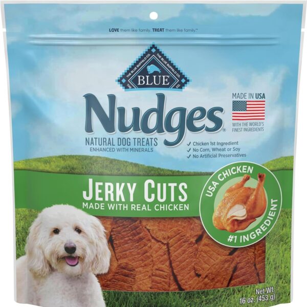 Blue Buffalo Nudges Jerky Bites Dog Treats, Chicken